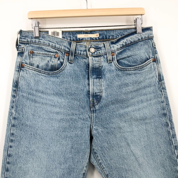 NWT Levi's Wedgie Button Fly Fit Ankle Jeans Size 30W High Rise - Picture 5 of 11